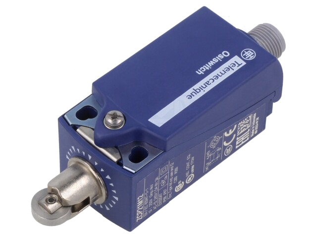 Eindschakelaar; metalen rol Ø11,6mm; NO + NC; 10A; max.250VAC Eindschakelaar; metalen rol Ø11,6mm; NO + NC; 10A; max.250VAC